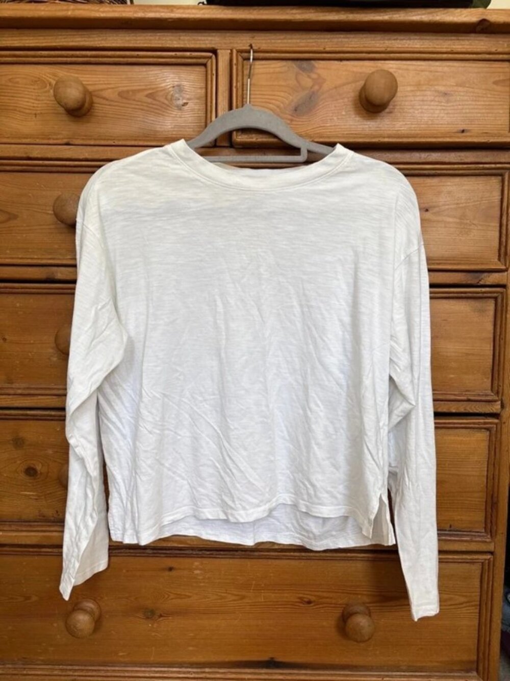 white long sleeve shirt